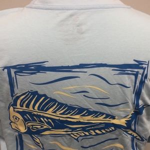 NWT Southern Lure Sky Blue Tee Shirt Medium Mahi
